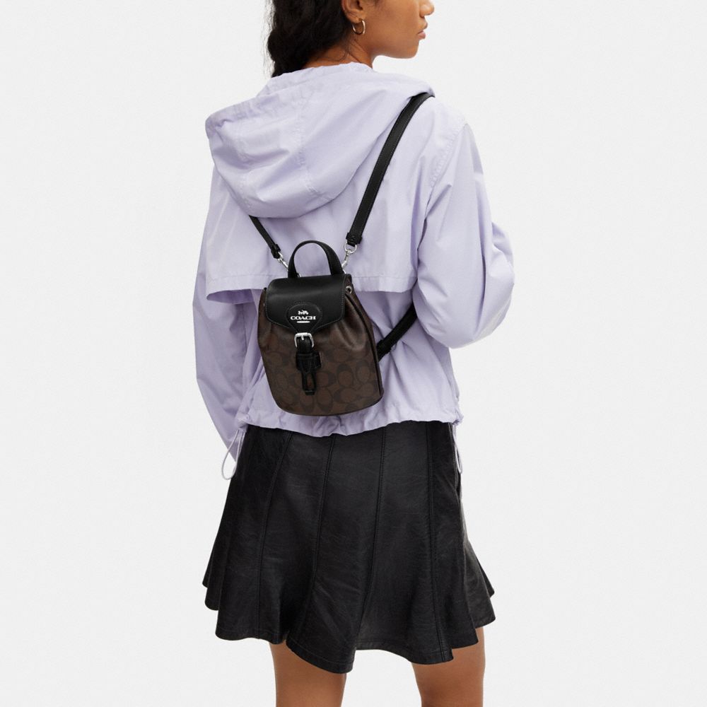 COACH®,Amelia Convertible Backpack In Signature Canvas,,Detail View