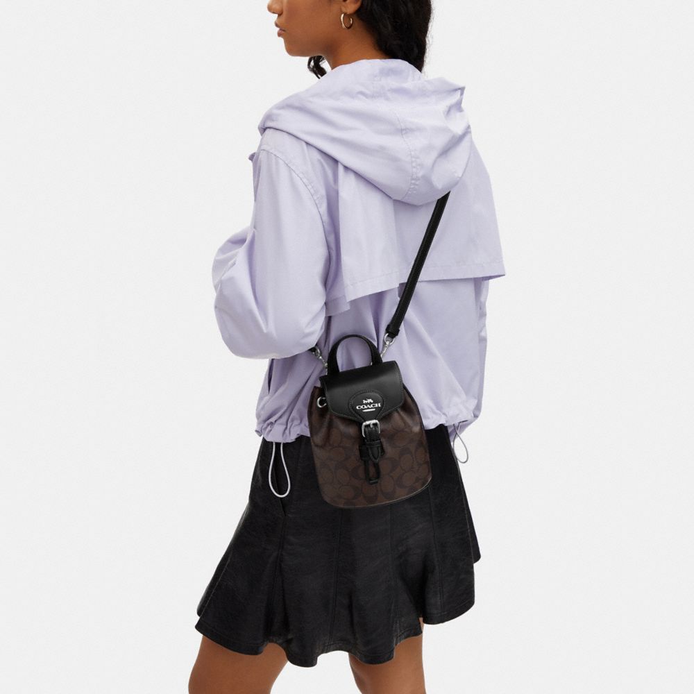 COACH®,Amelia Convertible Backpack In Signature Canvas,,Detail View