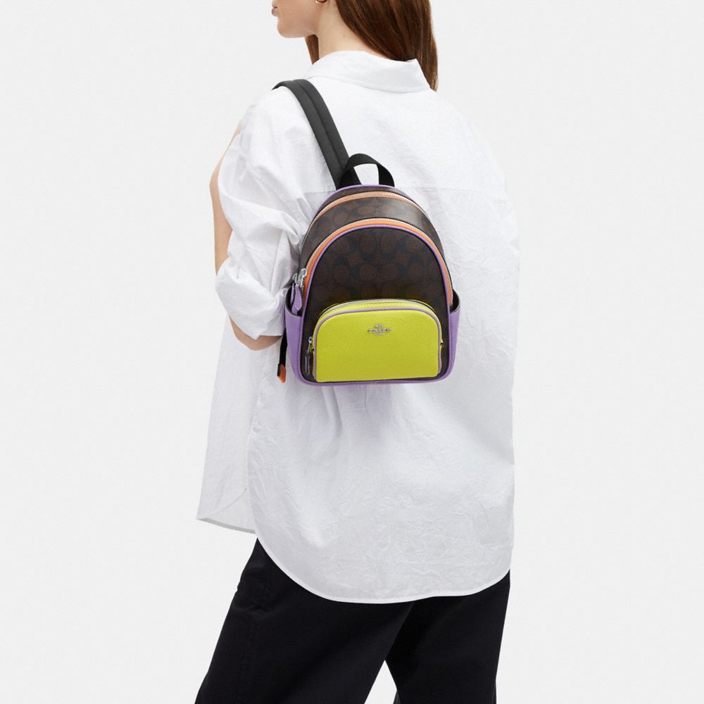 Mini Court Monogram Backpack - Gold/Brown Black – leskinc