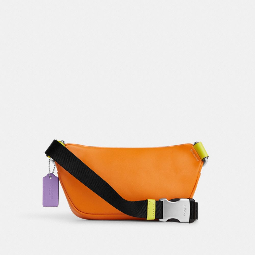 Mini Belt Bag In Colorblock Signature Canvas