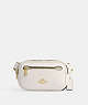 COACH®,MINI BELT BAG,Leather,Mini,Travel,Gold/Chalk,Front View