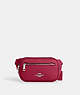 COACH®,MINI BELT BAG,Leather,Mini,Travel,Silver/Bright Violet,Front View