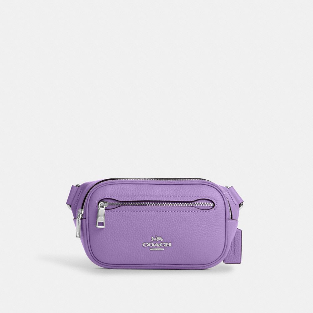 Modern Purple Flowers Handbags for Women Chain  