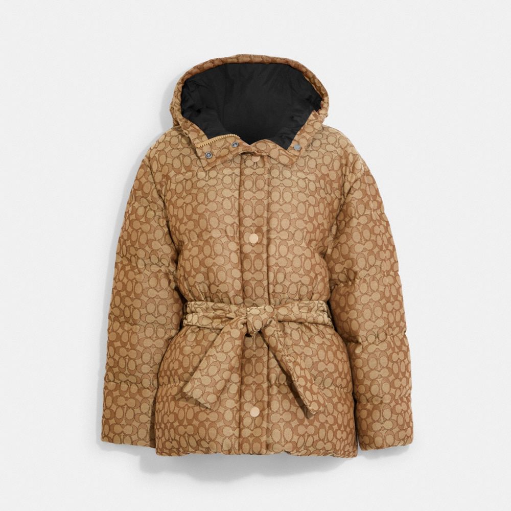 COACH® | Signature Jacquard Down Pillow Jacket