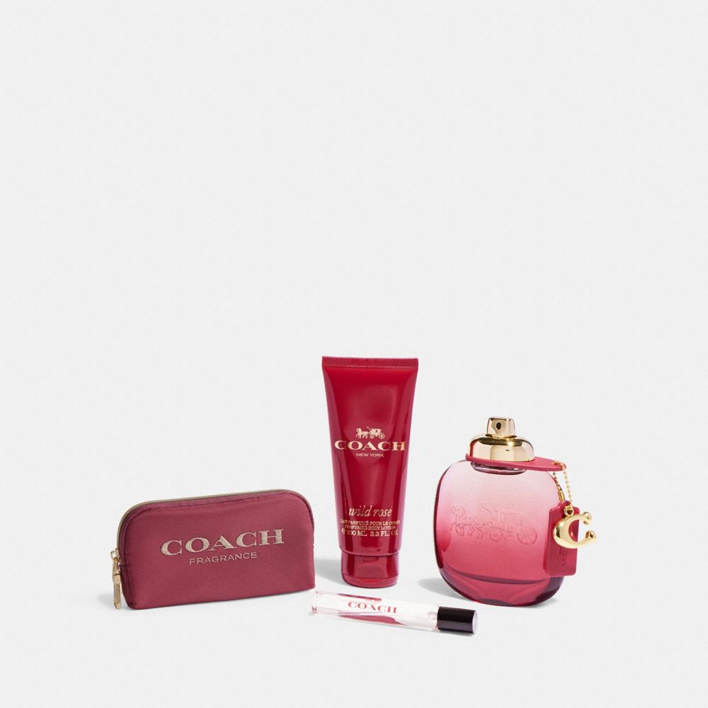 COACH®,Wild Rose Eau De Parfum 4 Piece Gift Set,,Front View