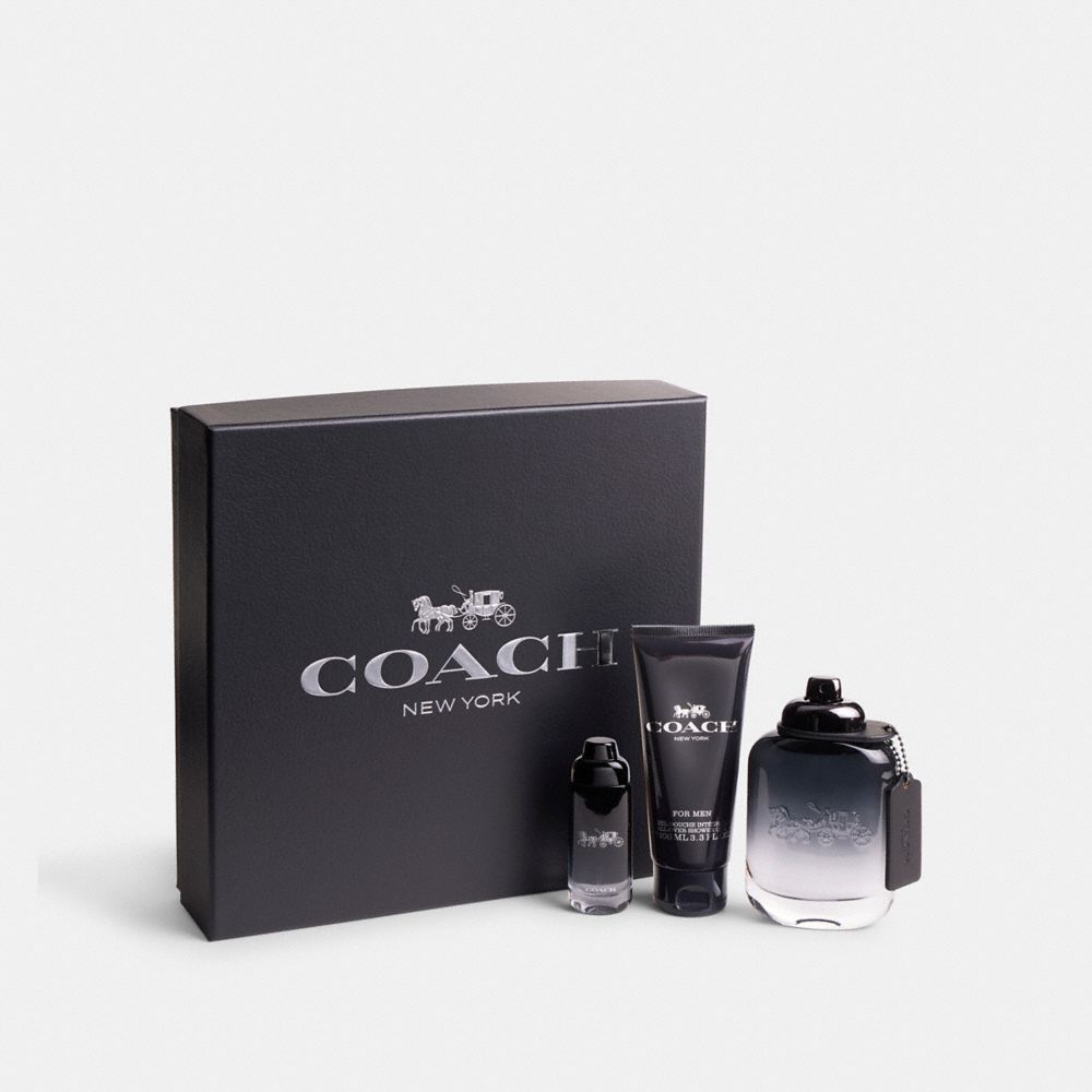 Buy Coach Boxed Card Case & Belt Gift Set, Black Color Men