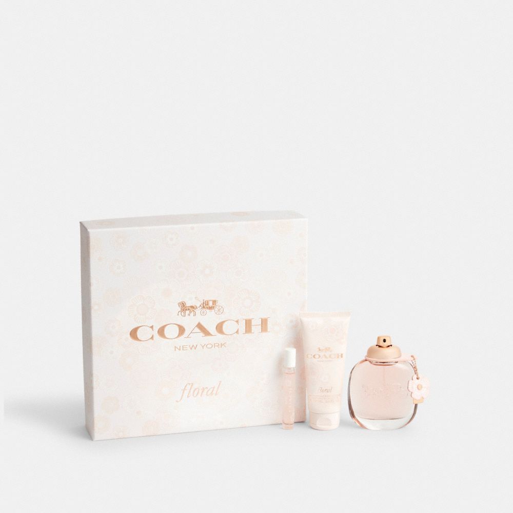 COACH®,FLORAL EAU DE PARFUM 3 PIECE GIFT SET,Multi,Front View image number 0