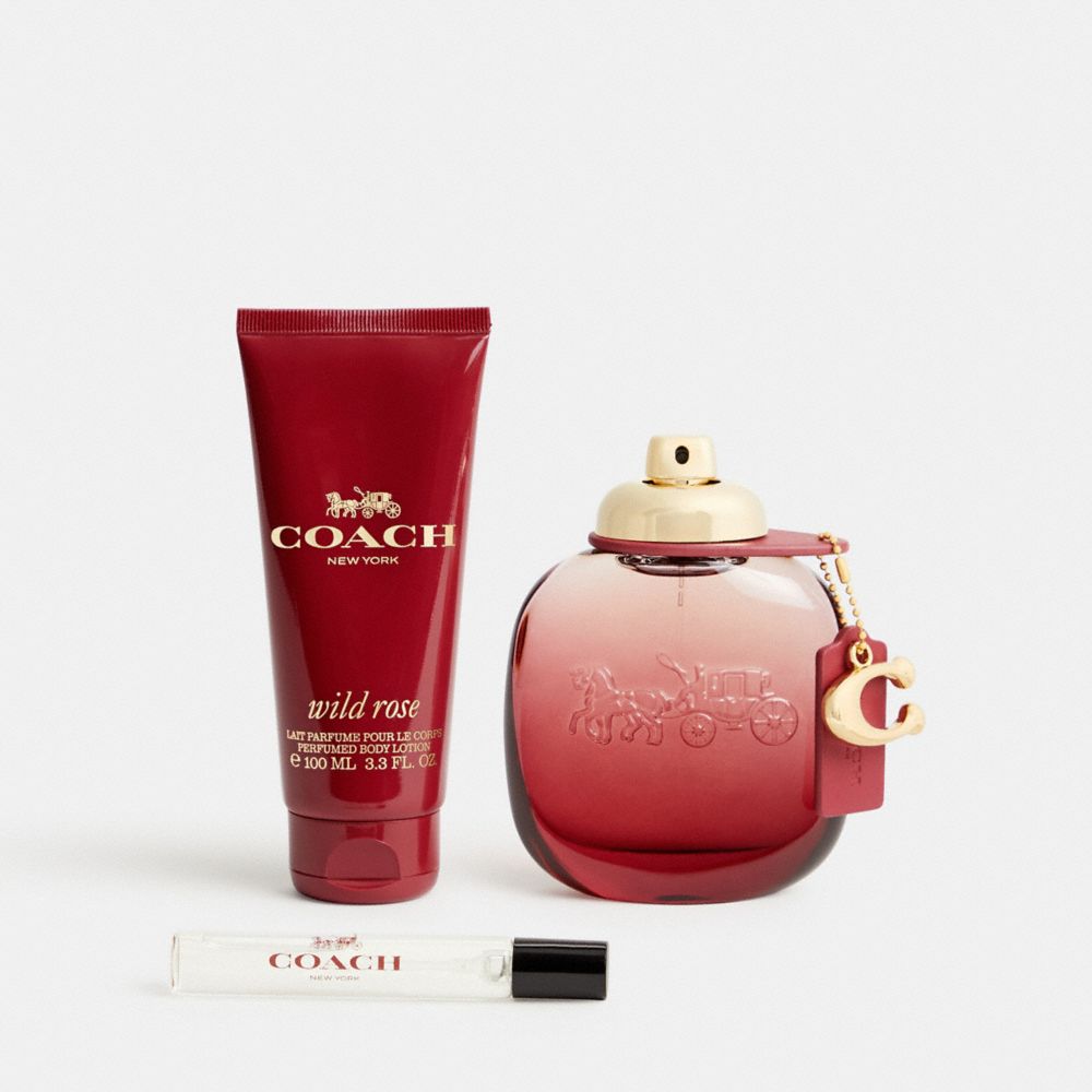 COACH®,Wild Rose Eau De Parfum 3 Piece Gift Set,,Front View