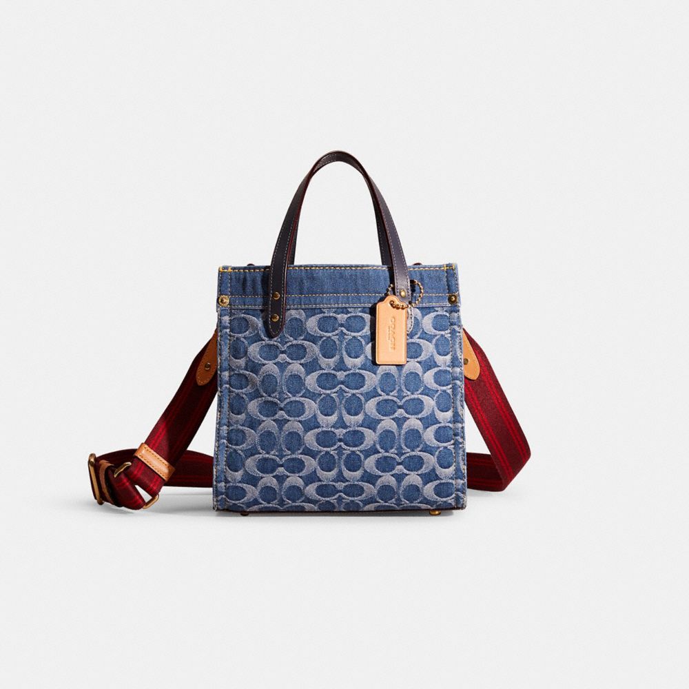 coach denim tote 22