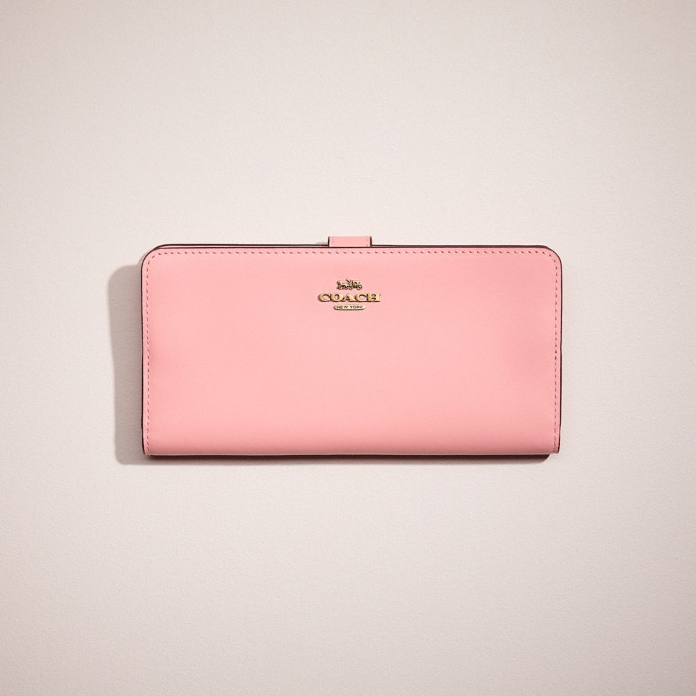 Coach skinny continental leather wallet sale