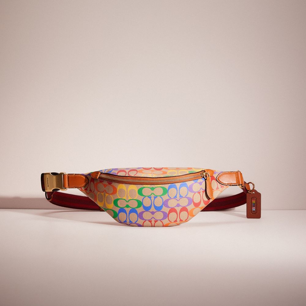 Coach rainbow fanny pack sale