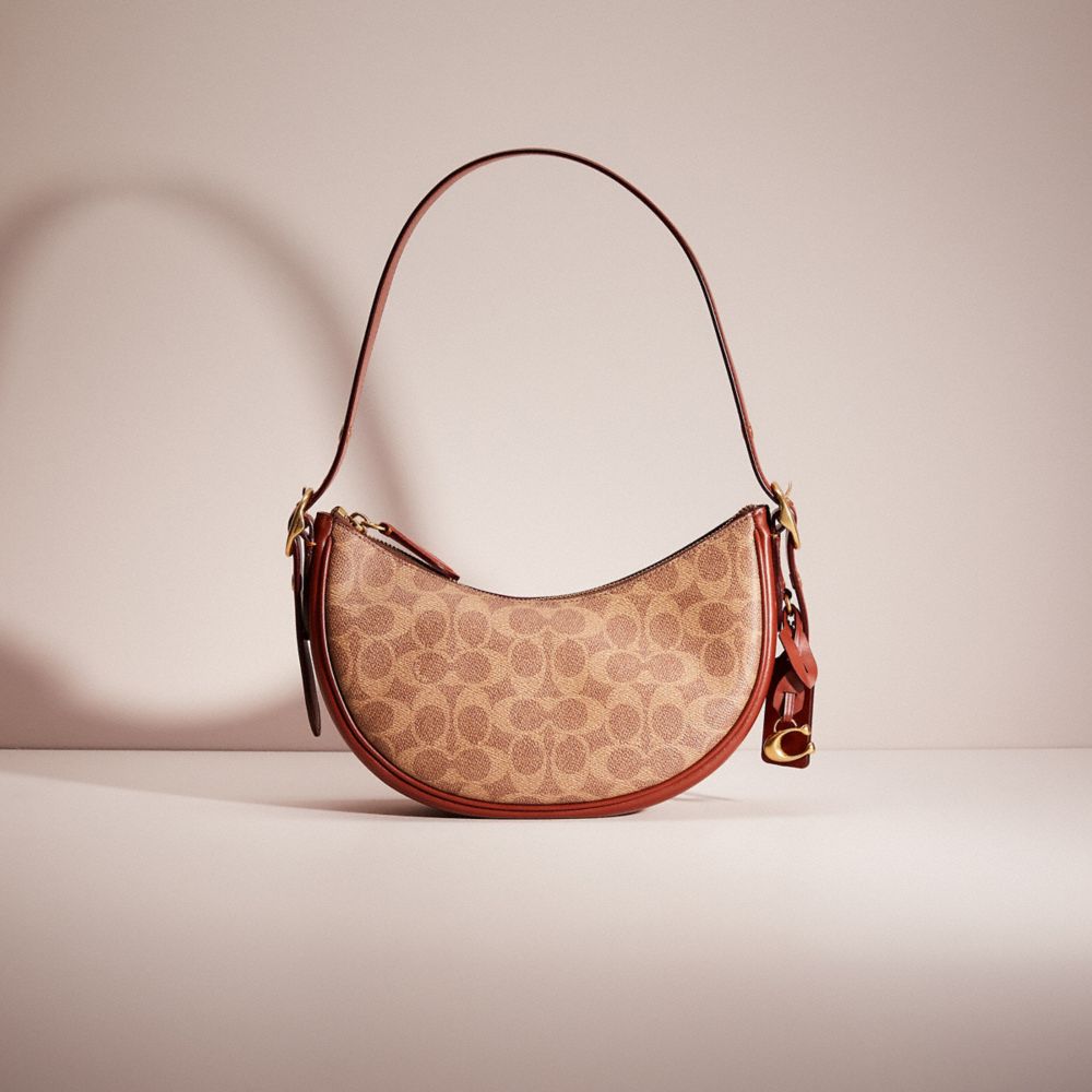 Restored Luna Shoulder Bag In Signature Canvas
