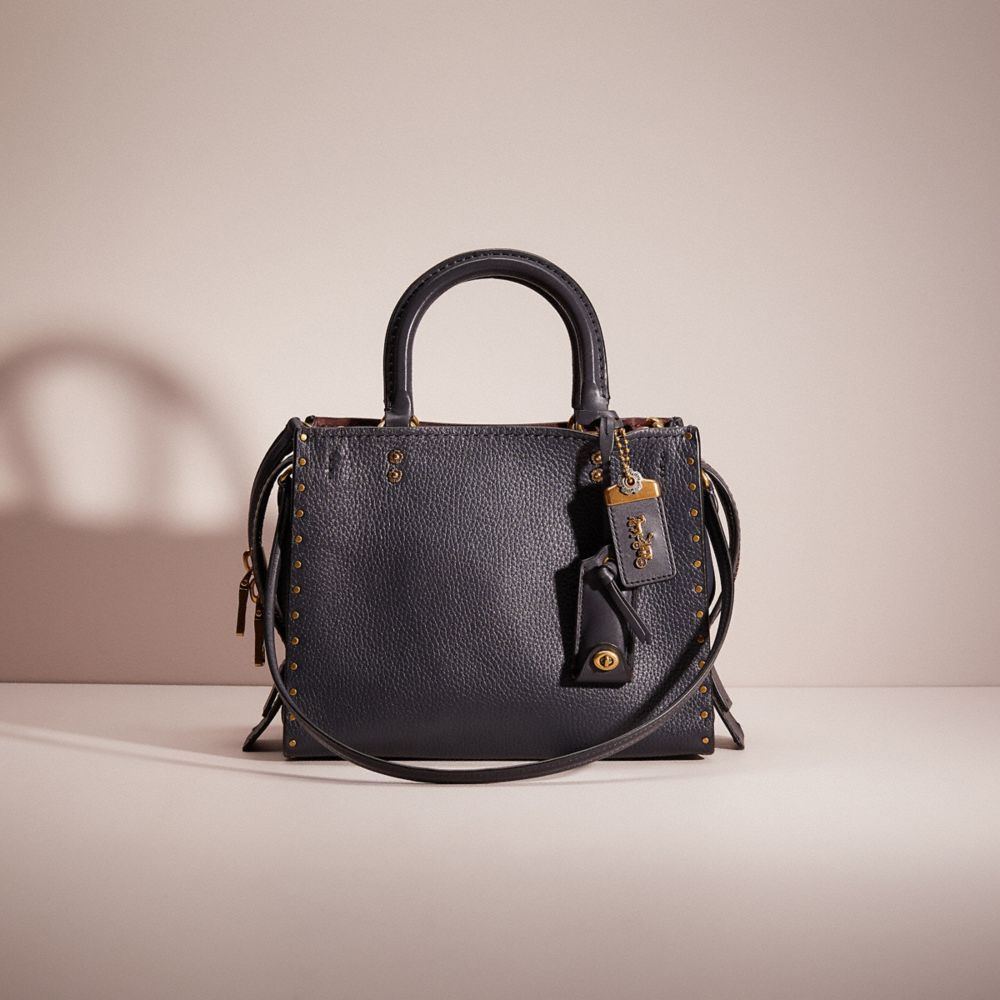 Coach rogue 25 discount with quilting and rivets