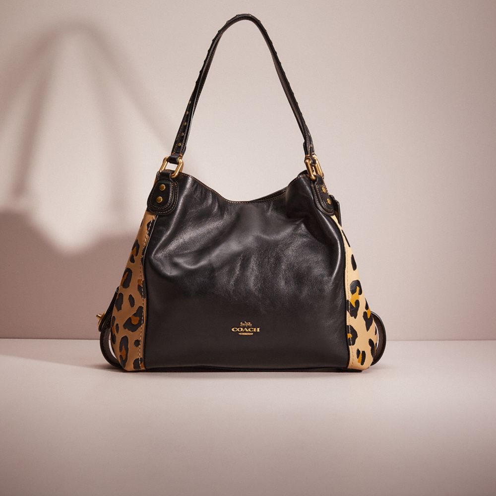 Coach edie shoulder bag black hot sale