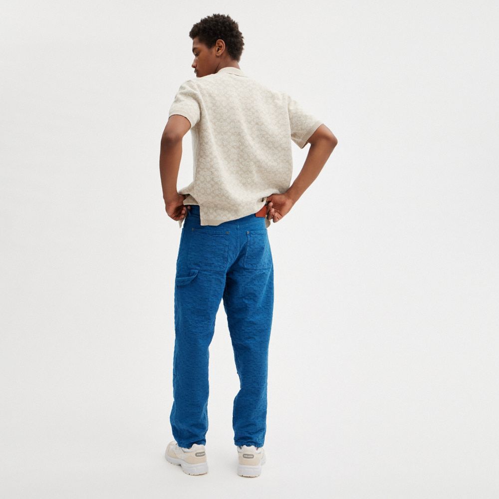 COACH®,Signature Taper Jeans,,Scale View