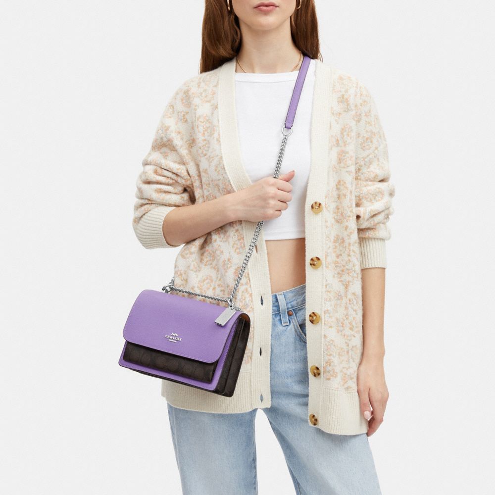 COACH®,Klare Crossbody Bag In Signature Canvas,,Detail View