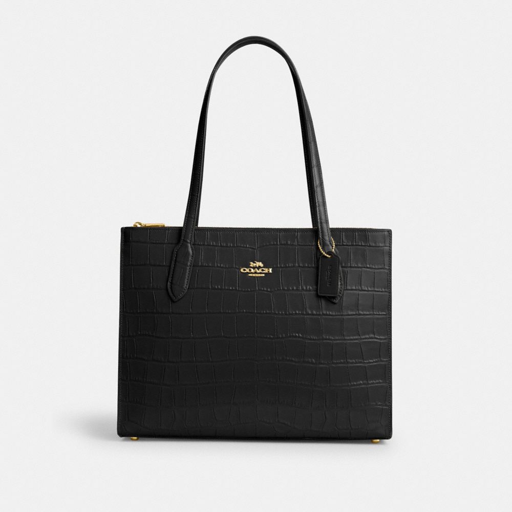 Gold Black Nina Tote Bag