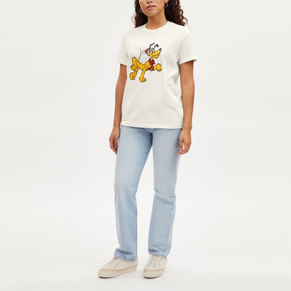 COACH®,【DISNEY X COACH】プルート / Tシャツ,トップス&ワンピース,ｸﾘｰﾑ