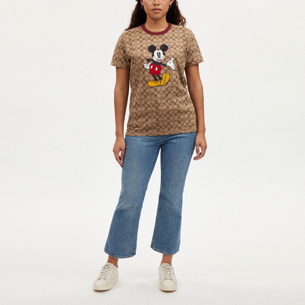 Disney X Coach Signature Mickey Mouse T Shirt