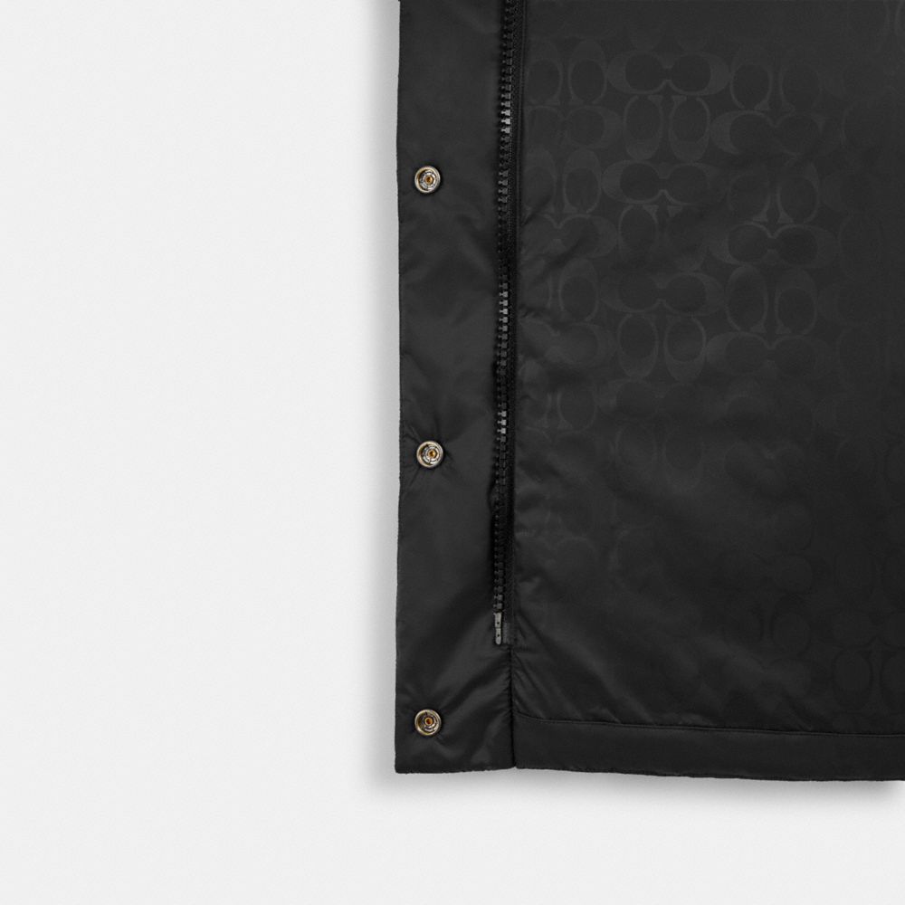 COACH®,ミッド レングス パッファー,ジャケット＆アウター,ﾌﾞﾗｯｸ