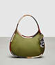 COACH®,Ergo Bag in Upcrafted Leather with Colorful Binding,Coachtopia Leather,Small,Olive Green Multi,Front View