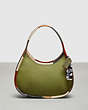 COACH®,Ergo Bag in Upcrafted Leather with Colorful Binding,Coachtopia Leather,Small,Olive Green Multi,Front View
