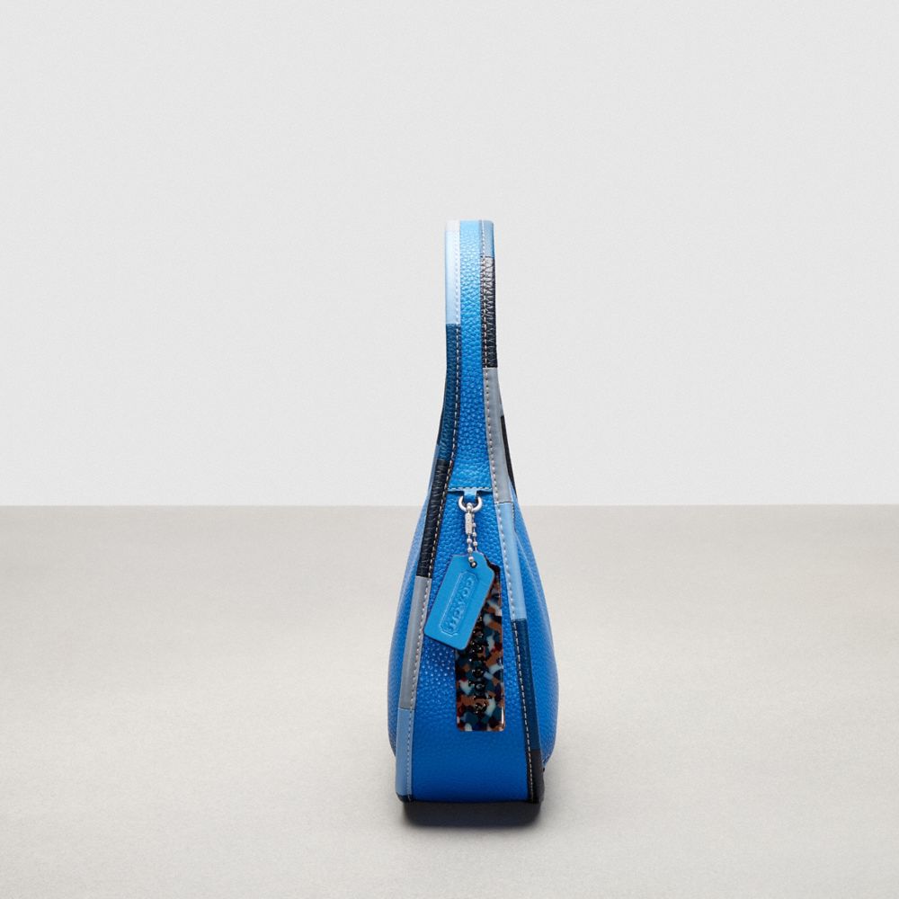 COACH®,Ergo Bag In Coachtopia Leather With Colorful Binding,Leather,Acrylic,Shoulder Bag,Plastic,Piping,Embossed,Logo,Day ...,Blue,Group View