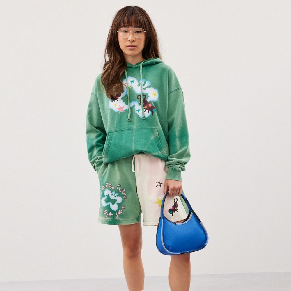 COACH®,Ergo Bag In Coachtopia Leather With Colorful Binding,Leather,Acrylic,Shoulder Bag,Plastic,Piping,Embossed,Logo,Day ...,Blue,Detail View