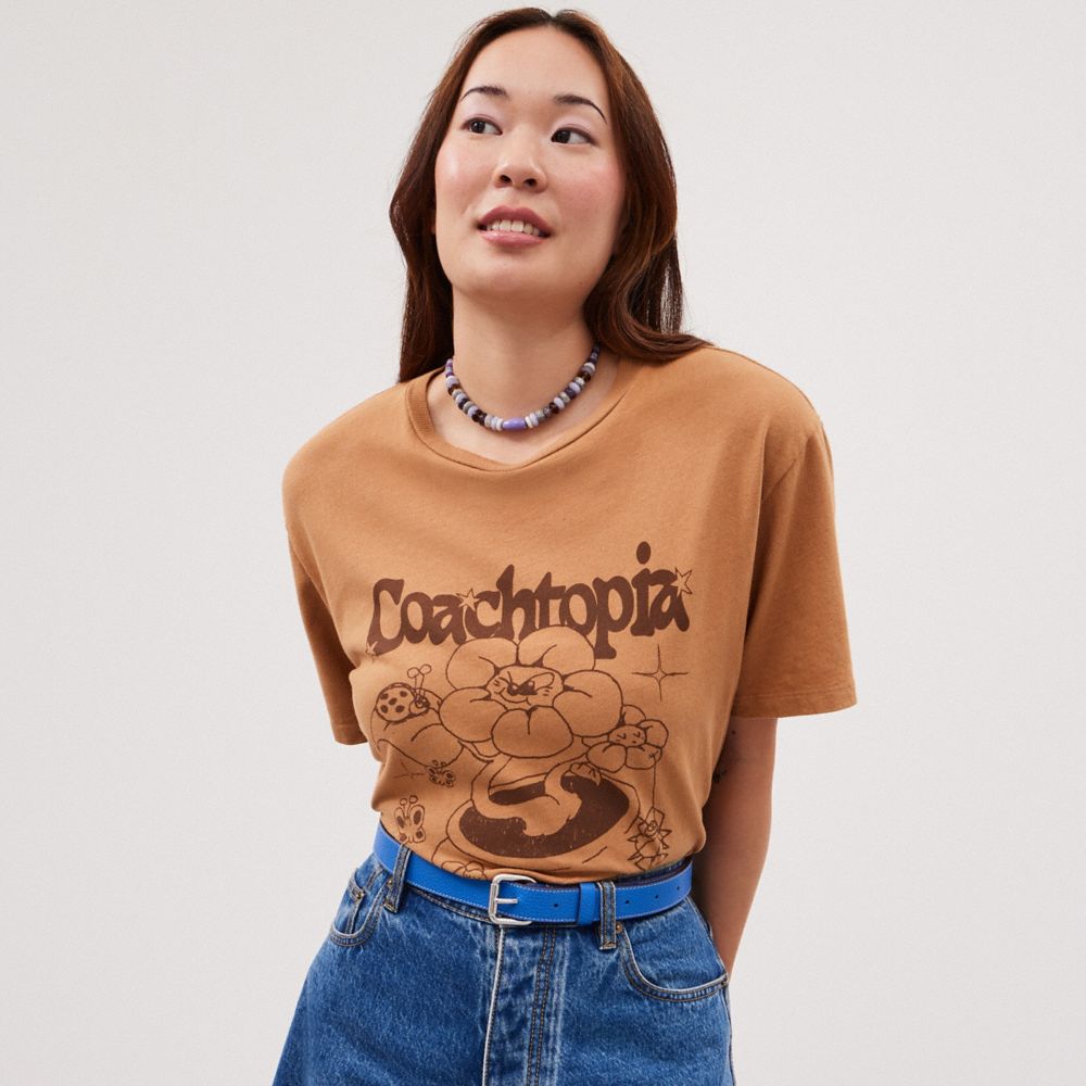 COACH®,Crossbody Belt Bag In Coachtopia Leather With Colorful Binding,,Detail View