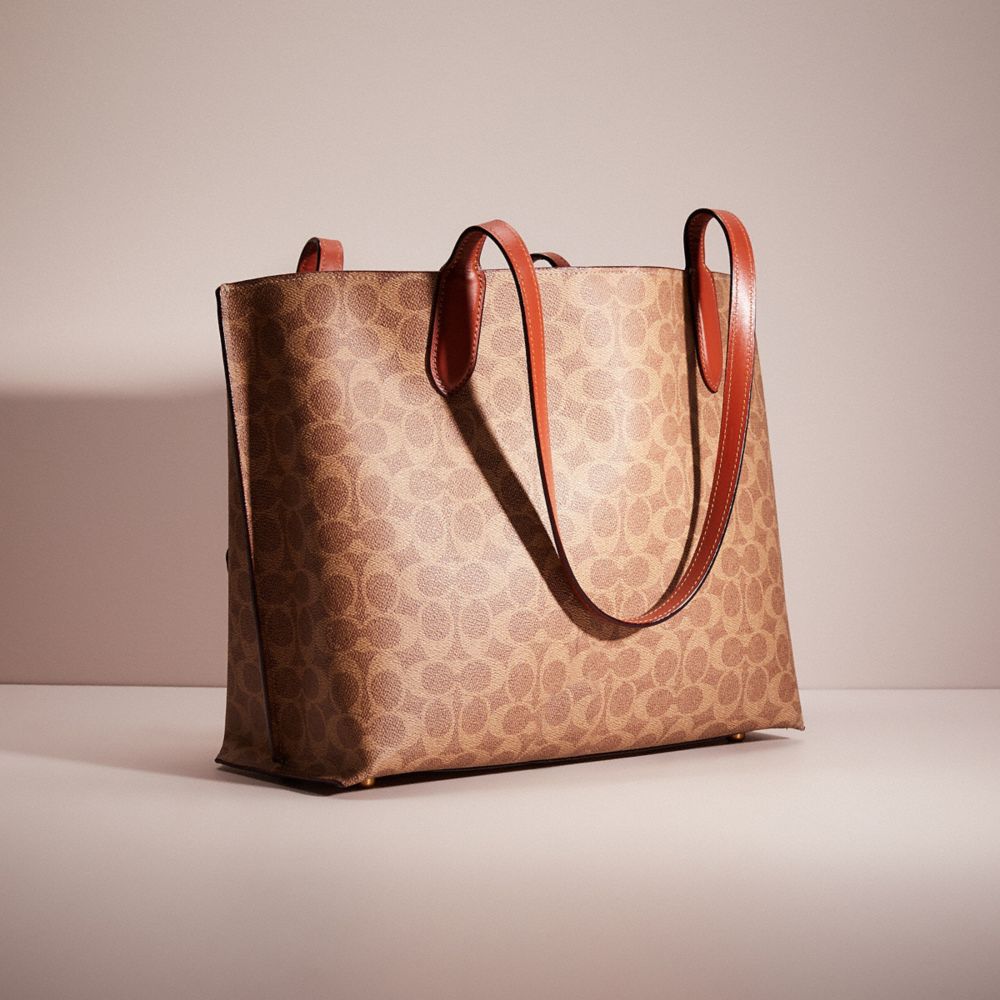 Shop COACH Willow Signature Coated Canvas Tote