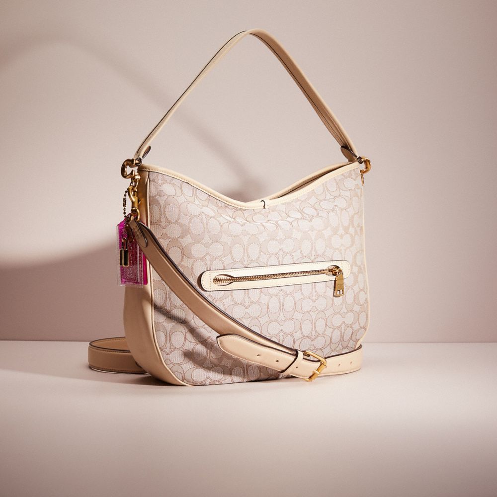 Coach Women's Signature Jacquard Soft Tabby Shoulder Bag - Stone ivory