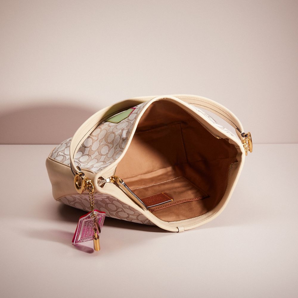 Upcrafted Soft Tabby Hobo In Signature Jacquard