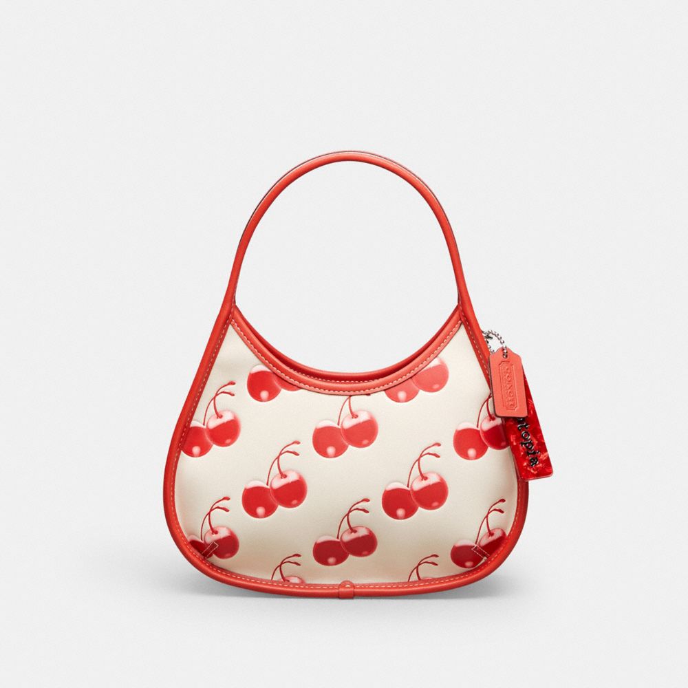 Ergo Bag In Coachtopia Leather With Cherry Print