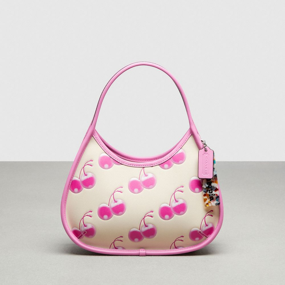 Ergo Bag In Coachtopia Leather With Cherry Print