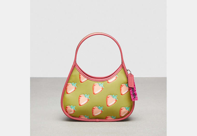 Coach Outlet Ergo Bag In Coachtopia Leather With Strawberry Print In Green/multi