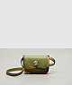 COACH®,Wavy Wallet in Upcrafted Leather with Colorful Binding,Coachtopia Leather,Olive Green Multi,Front View