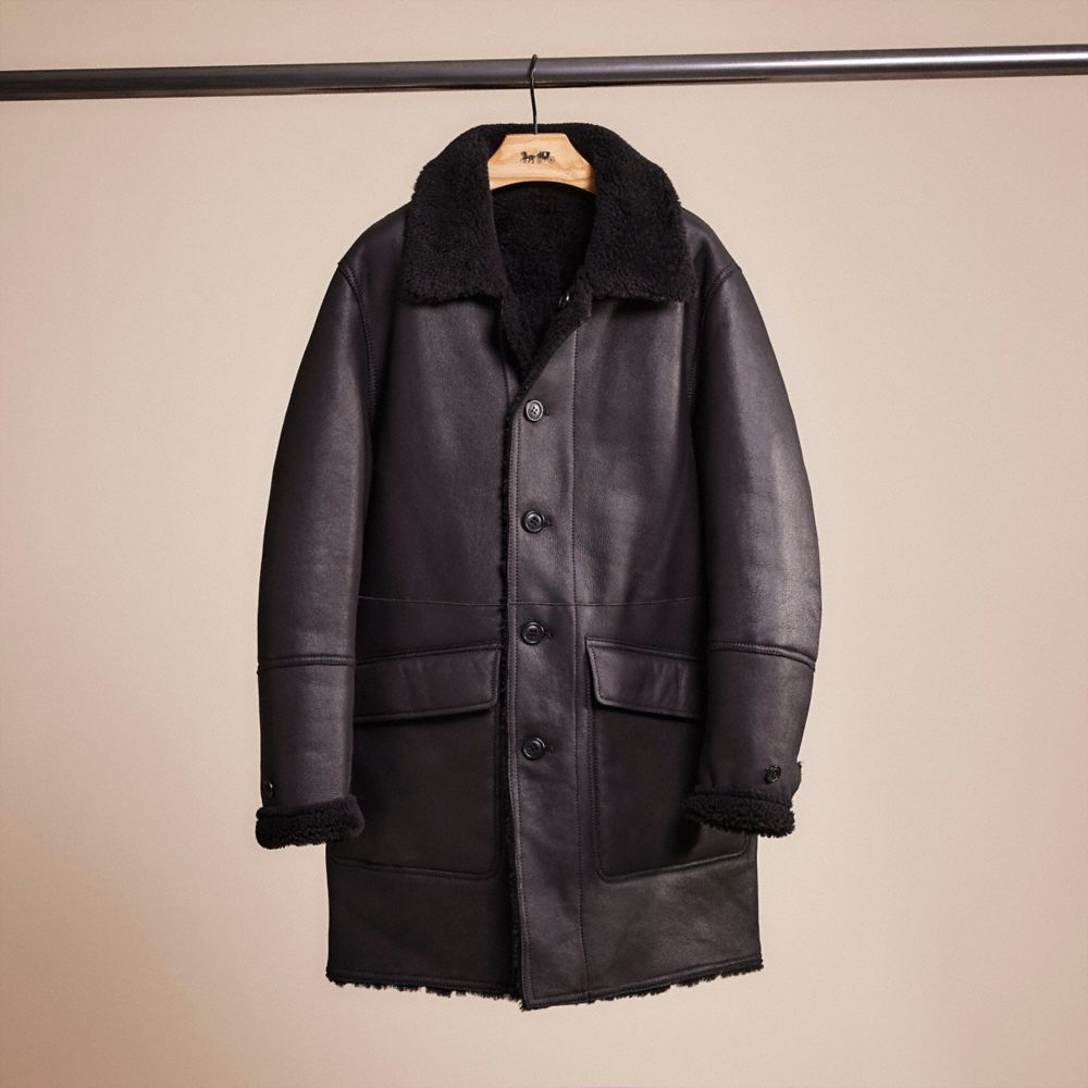 Coach reversible shearling outlet parka