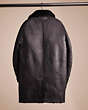 COACH®,RESTORED REVERSIBLE SHEARLING COAT,Leather,Black,Back View