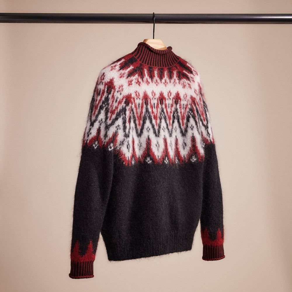 Restored Fair Isle Turtleneck Sweater