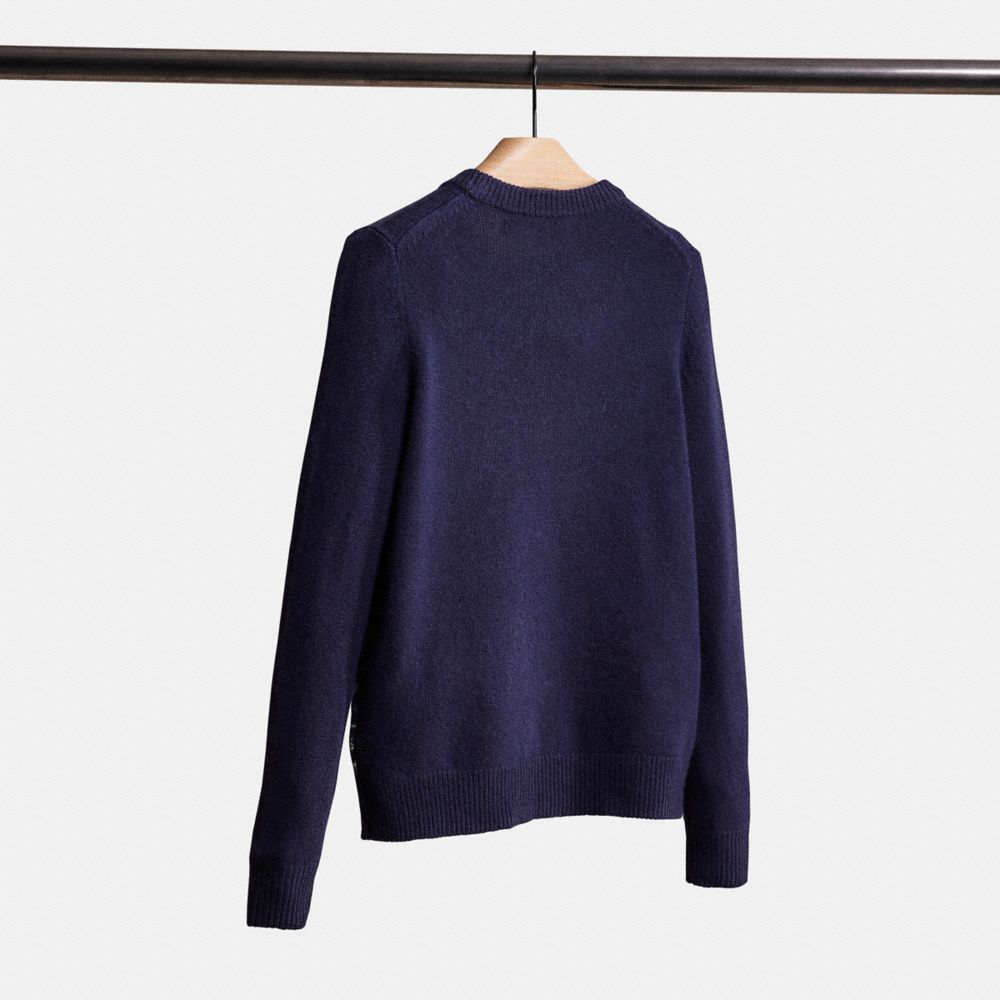 Intarsia Cashmere Wool Crewneck - Ready to Wear