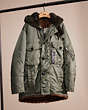 COACH®,RESTORED SHEARLING PARKA,Glovetanned Leather,Cafe,Front View