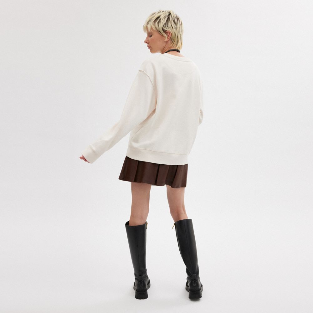 COACH®,ホース アンド キャリッジ クルーネック スウェットシャツ,トップス＆Tシャツ,ﾁｮｰｸ