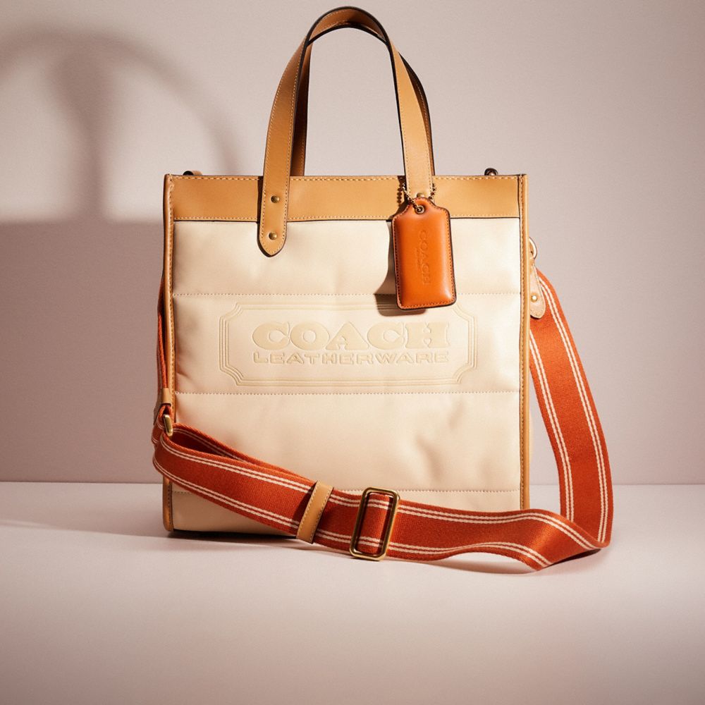 COACH®  Field Tote In Signature Canvas With Patches