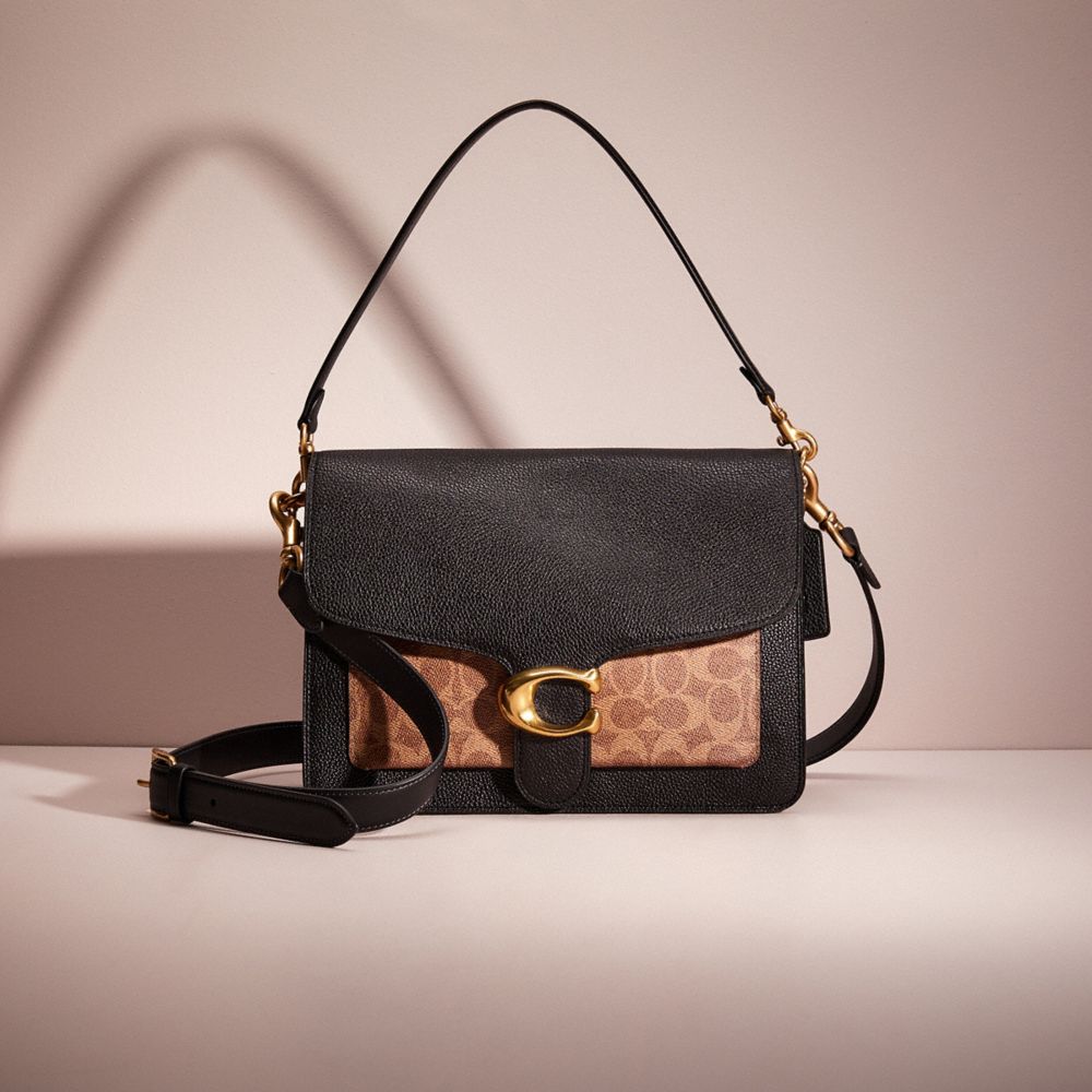 Coach tabby shoulder bag with signature canvas new arrivals