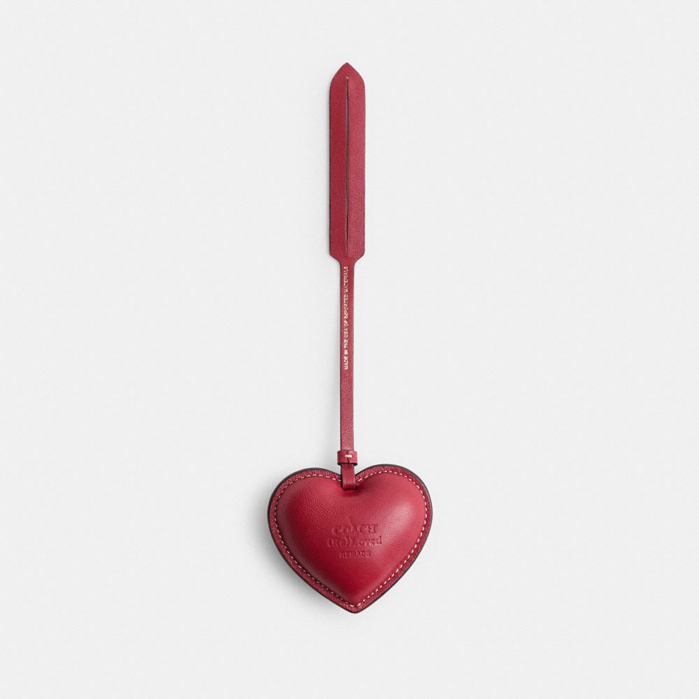 COACH®,Remade Puffy Heart Bag Charm,,Back View