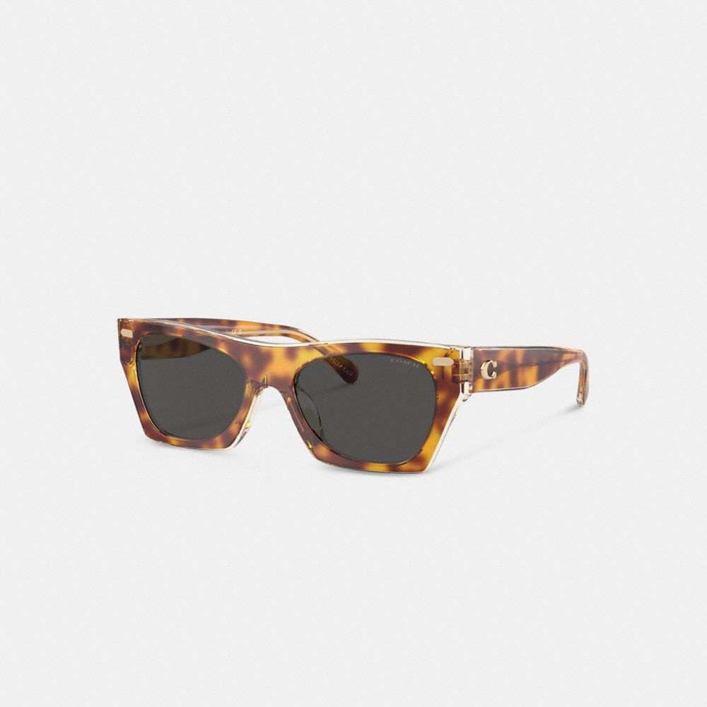 Coach signature store square sunglasses