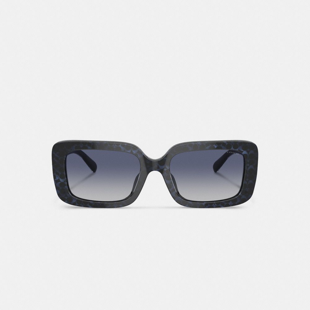 Embellished Charm Square Sunglasses in Black - Gucci