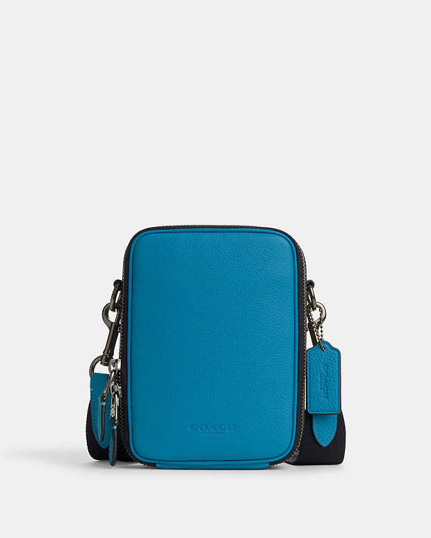coach blue crossbody bag