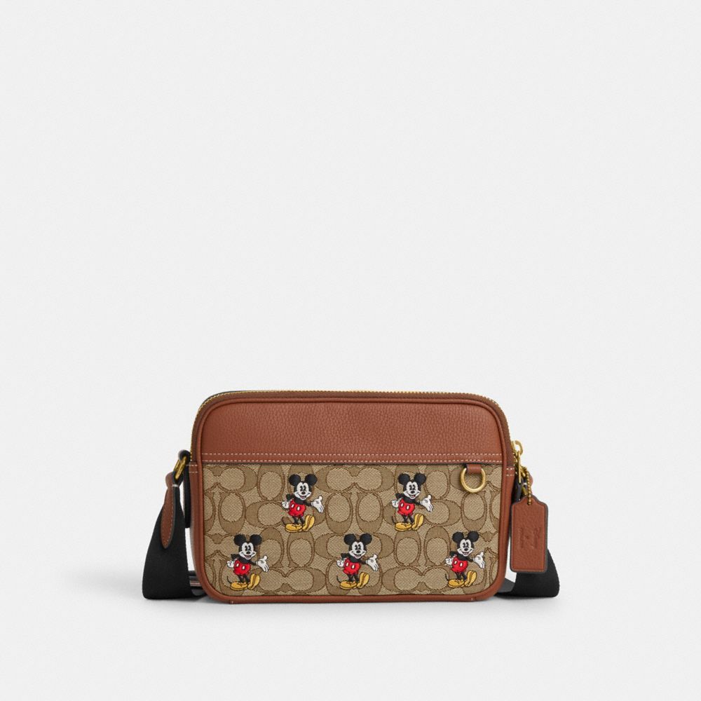 Gucci X Disney Mickey Mouse-print Shoulder Bag In Beige