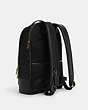 COACH®,ETHAN BACKPACK IN SIGNATURE CANVAS,pvc,X-Large,Gunmetal/Black/Black,Angle View